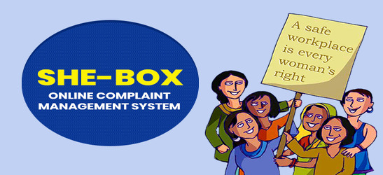 SHE-BOX online complaint management system