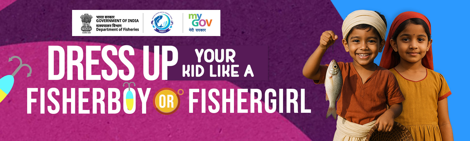 Dress up your kid like a fisher-boy or fisher-girl